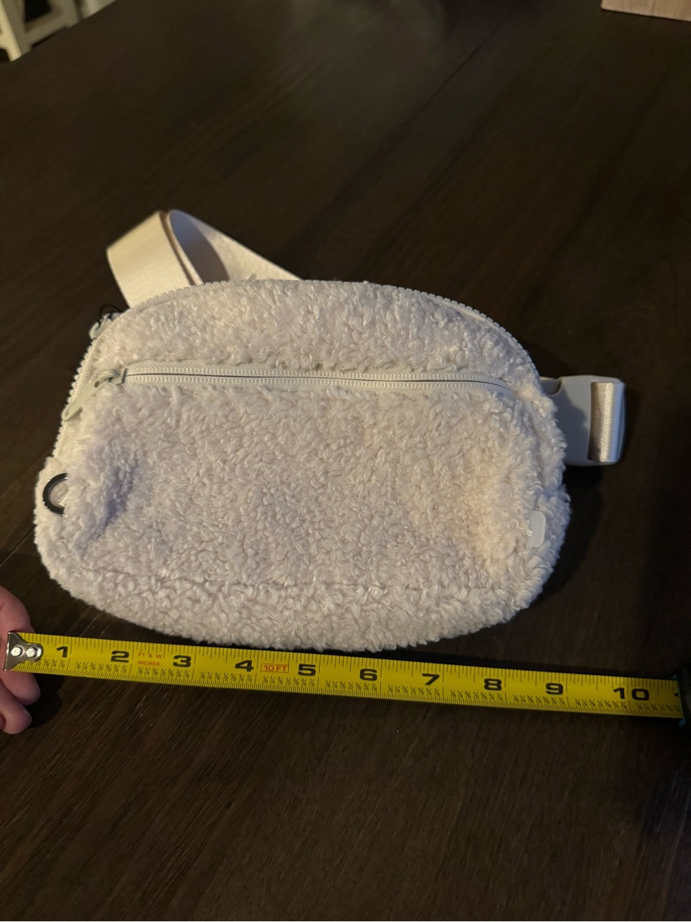Lole - Cream Sherpa Crossbody Bum Bag - Picture 5 of 8